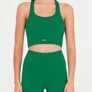 Set Active sportbody body bra and leggings in palm